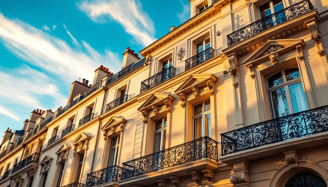 Façade haussmannienne d'immeuble parisien rénové